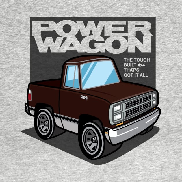 Dark Brown Sunfire - Power Wagon (1980 - White-Based) by jepegdesign